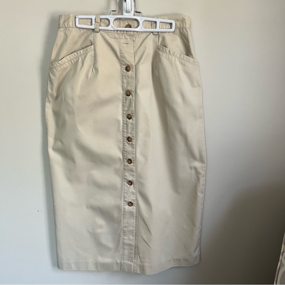 Talbots button front midi-skirt - Size 12 petite